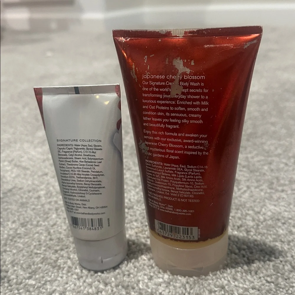 Bath‎ & Body Works Japanese Cherry Blossom creamy body wash and body cream